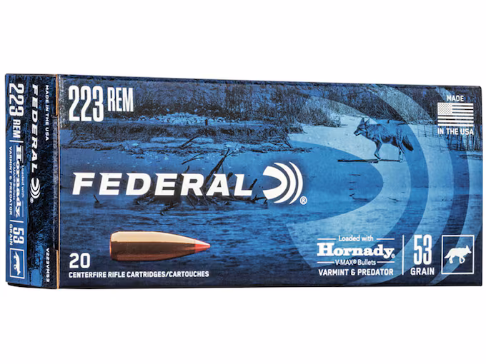Federal Varmint & Predator 223 Remington Ammo 53 Grain Polymer Tip