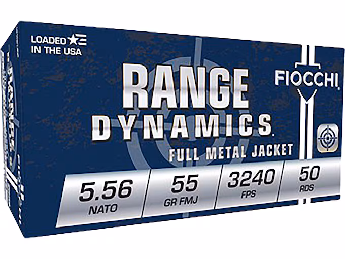 Fiocchi Range Dynamics 5.56x45mm NATO Metal Jacket