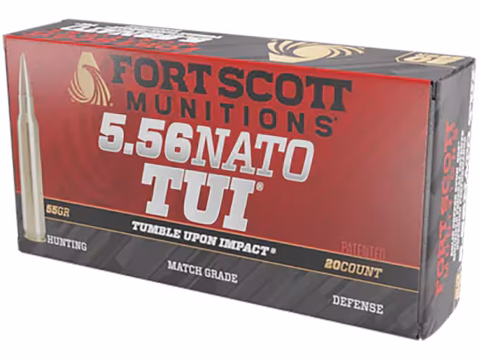 Fort Scott Munitions TUI 5.56x45mm NATO Ammo 55 Box of 20