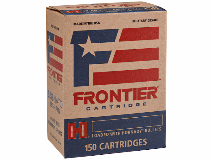 Frontier Cartridge Military Grade 5.56x45mm NATO Ammo 62 Metal Jacket