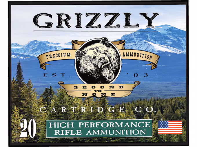 Grizzly Cartridge Bear Load 9mm Luger +P Ammo 147 Grain Full Metal Jacket