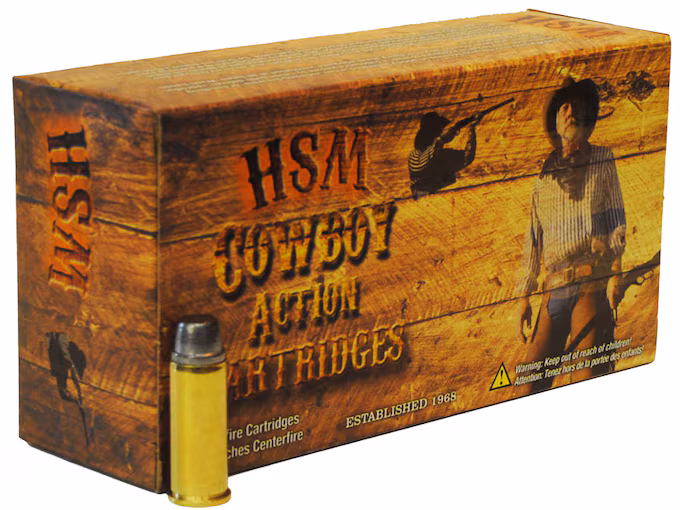HSM Cowboy Action 357 Magnum Ammo 158 Grain Semi-Wadcutter
