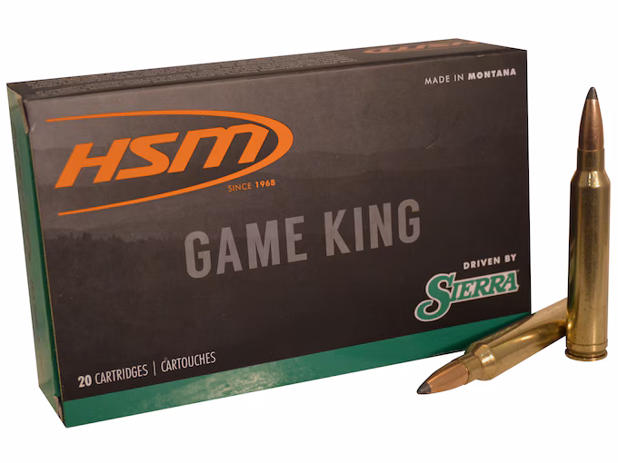 HSM GameKing 300 Winchester Magnum Ammo 200 Grain Sierra Box of 20