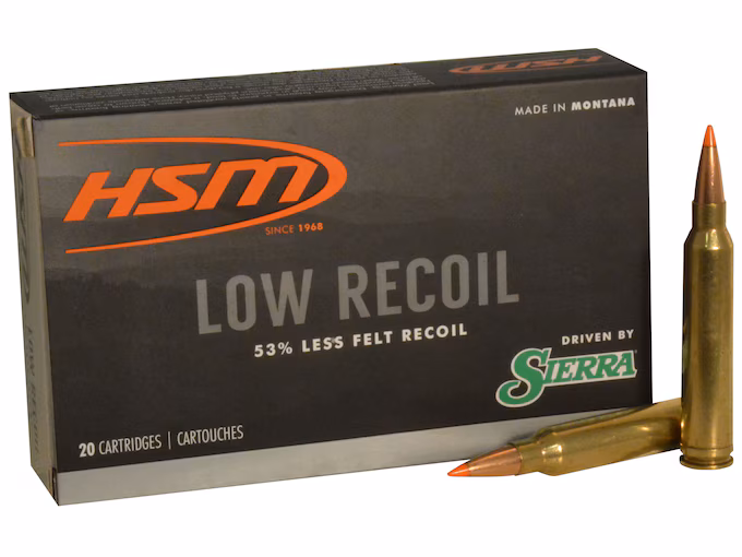 HSM Low Recoil 300 Winchester Magnum Ammo 150 Box of 20