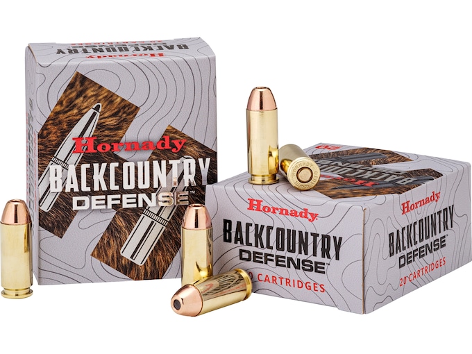 Hornady Backcountry Defense 9mm Luger +P Ammo 138 Grain DGH Protected Jacketed Hollow Point