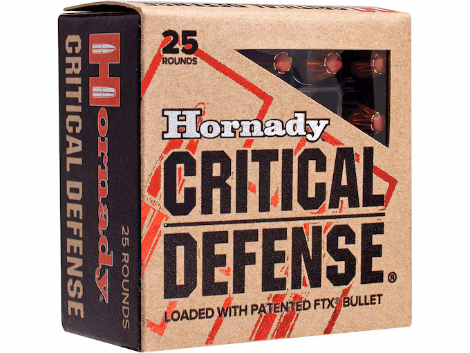 Hornady Critical Defense 45 ACP Ammo 185 Grain Hornady FTX Polymer Tip