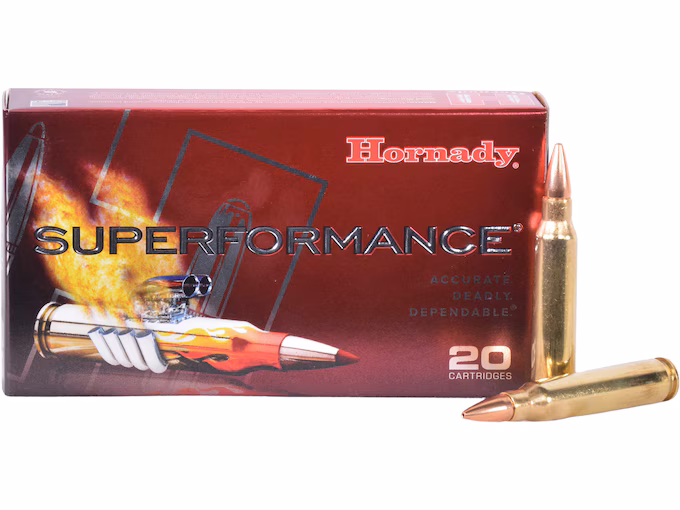 Hornady Superformance 5.56x45mm NATO Ammo 55 Grain CX Solid Box of 20