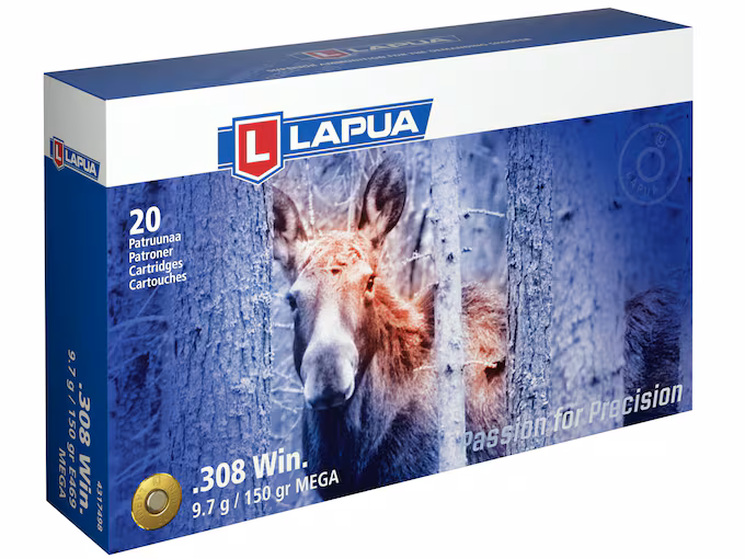 Lapua 308 Winchester Ammo 150 Grain Lapua Box of 20