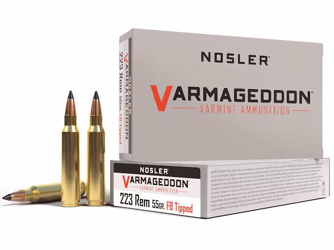 Nosler Varmageddon 223 Remington Ammo 55 Grain Nosler Box of 20