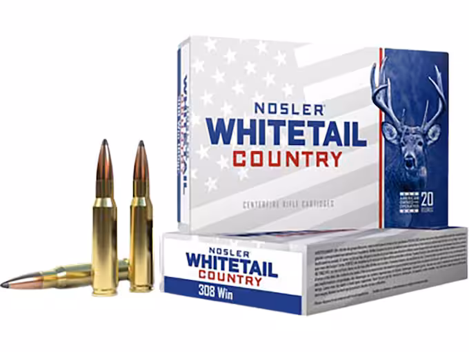 Nosler Whitetail Country 308 Winchester Ammo 150 Box of 20
