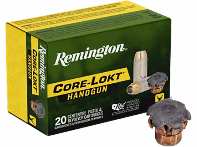 Remington Core-Lokt 357 Magnum Ammo 180 Grain Semi-Jacketed Hollow Point