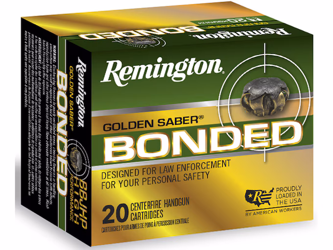 Remington Golden Saber Bonded 9mm Luger Ammo 147 Grain Bonded Jacketed Hollow Point