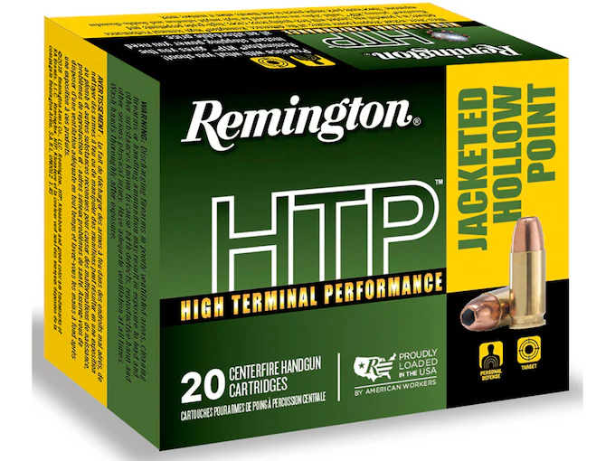 Remington High Terminal Performance (HTP) 9mm Luger Ammo 147 Grain Jacketed Hollow Point