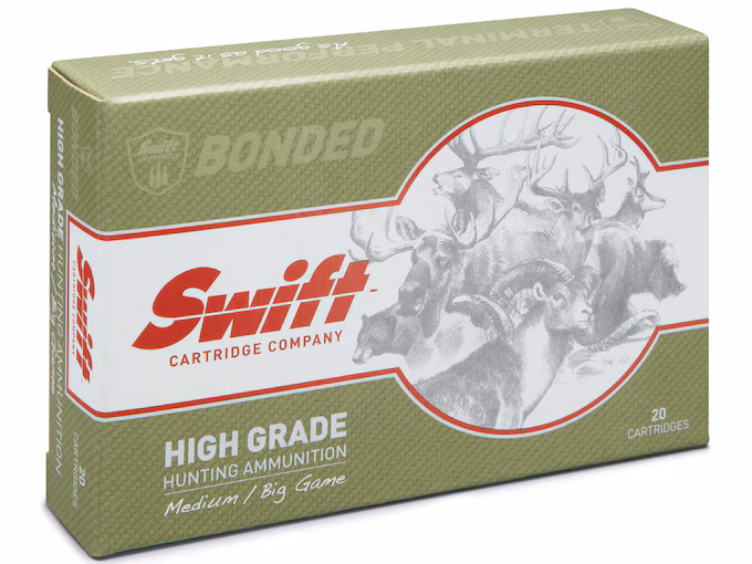 Swift High Grade Big Game Hunting 308 Winchester Ammo 150 Grain Box of 20