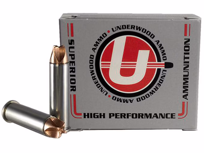 Underwood Xtreme Hunter 357 Magnum Ammo 120 Grain Lehigh Xtreme Defense Fluted Lead Free