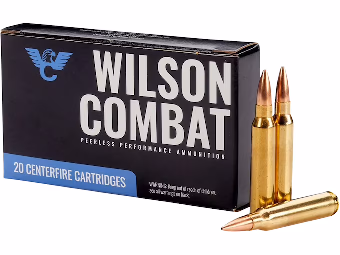 Wilson Combat 223 Remington Ammo 69 Grain Jacketed Box of 20