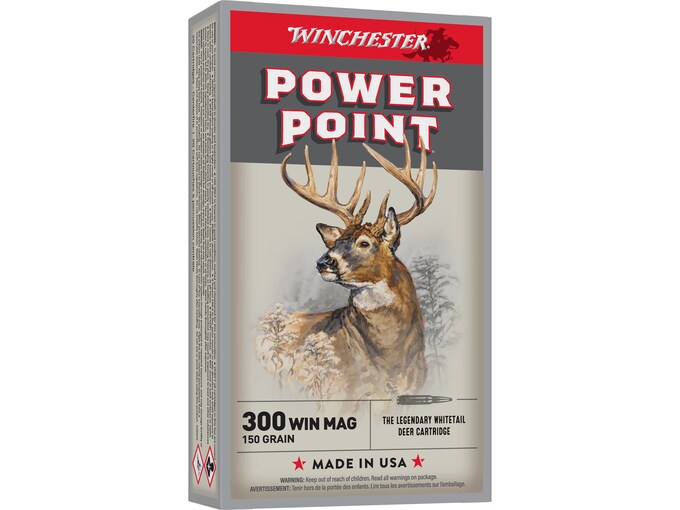 Winchester Power Point 300 Winchester Magnum Ammo 150 Grain Box of 20